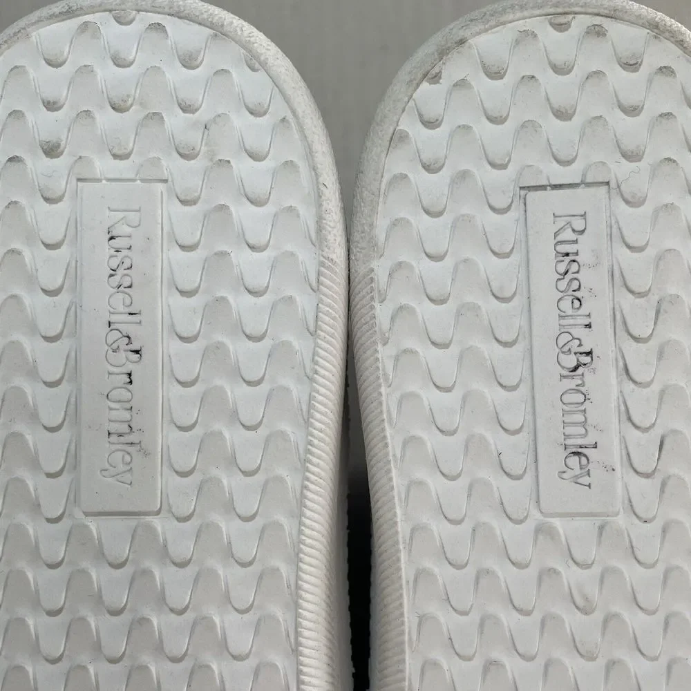 RUSSELL & BROMLEY PARK LACE Lace Up Platform Sneakers Shearling Trim EU 42 US 11 - Picture 13 of 14